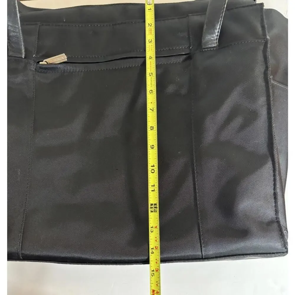 Samsonite Black Laptop Tote Bag Nylon Work Travel Bag Zip Top